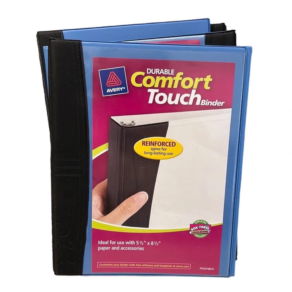 3️⃣ Comfort Touch Avery Binders 5.5” x 8.5” 2️⃣ REEMS of paper 🔟 Divider Tabs